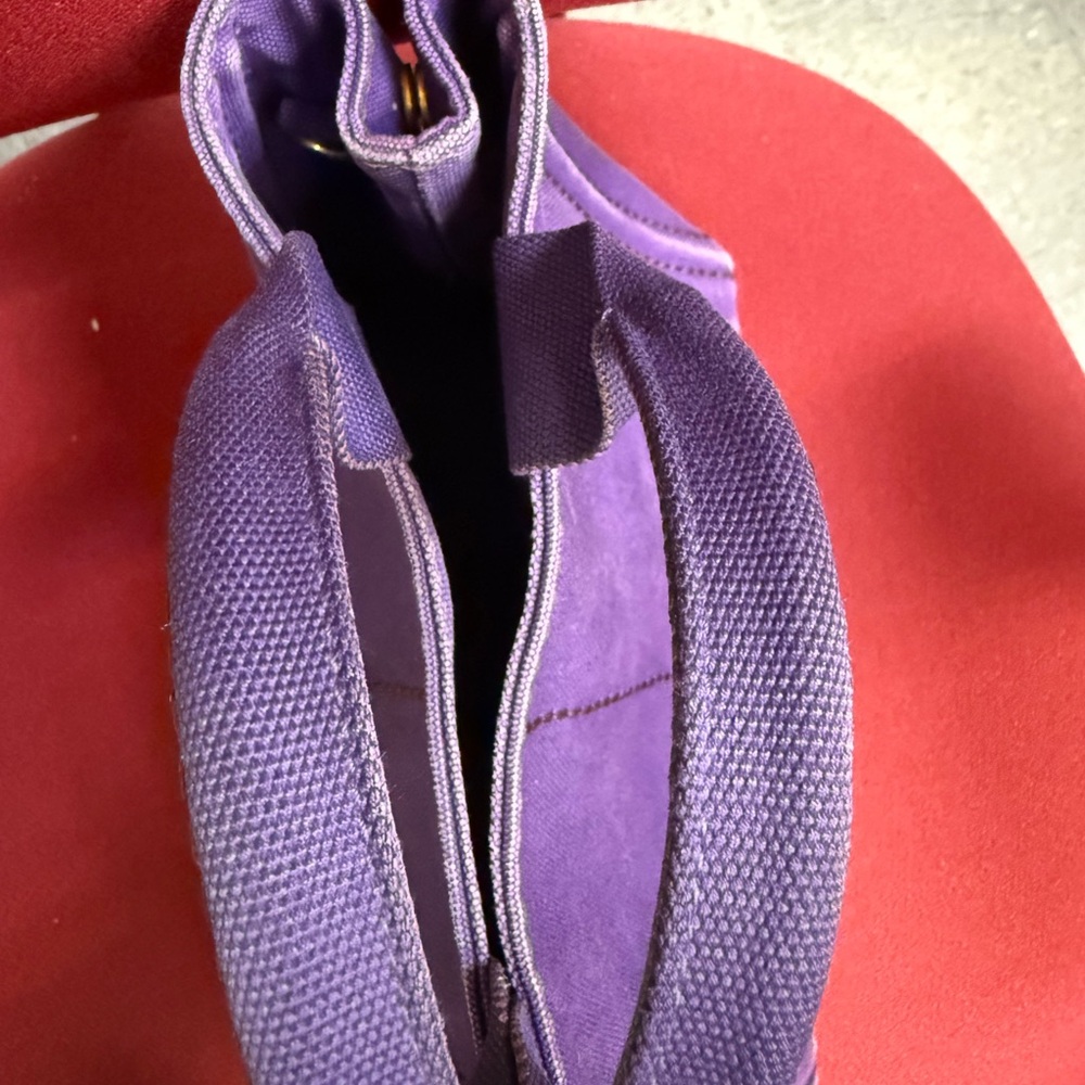 Prada Purple Canvas Tote Bag - Picture 8 of 14